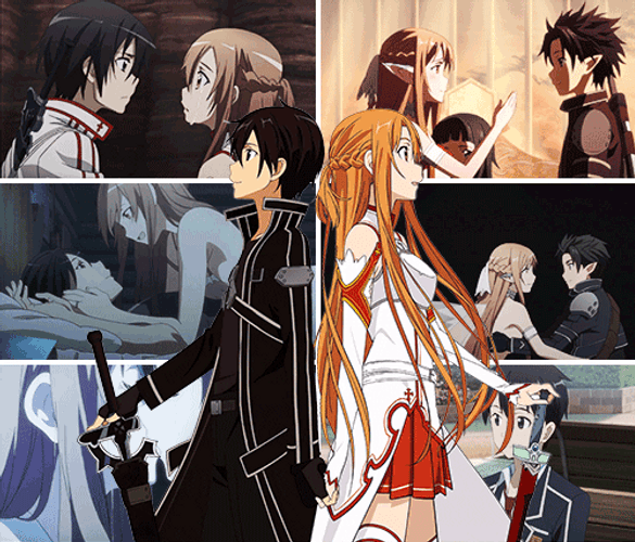 Kirito And Asuna Moments GIF