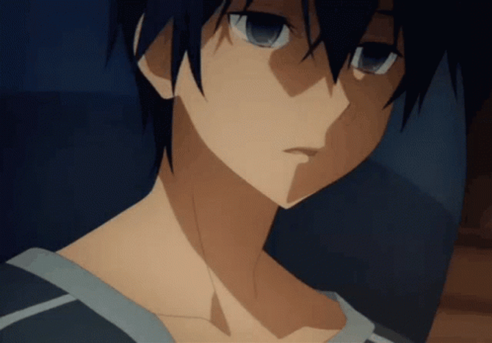 Kirito Gloomy Face GIF