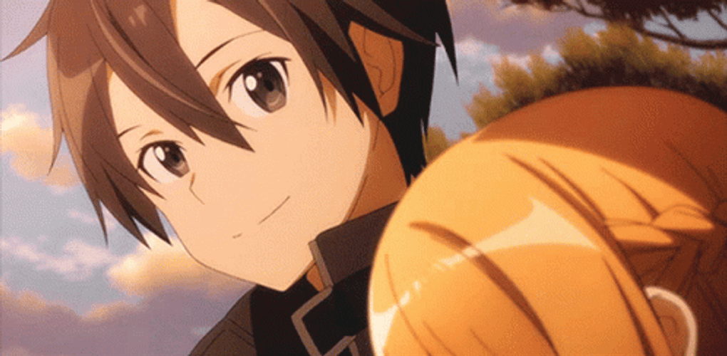 Kirito Smiling Look GIF