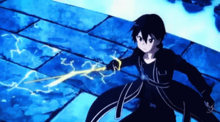 Kirito Sword Slash GIF
