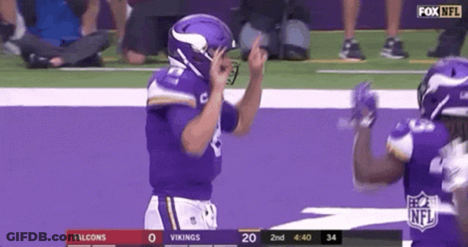 Kirk Cousins Minnesota Viking Silly Dance GIF