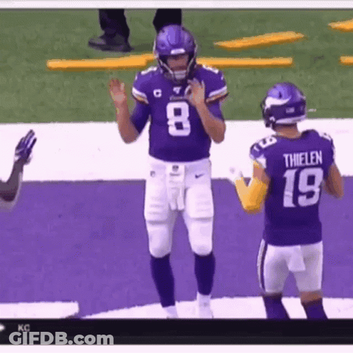 Kirk Cousins Minnesota Vikings Happy Dance GIF