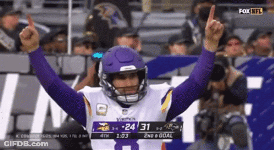 Kirk Cousins Tap Head GIF