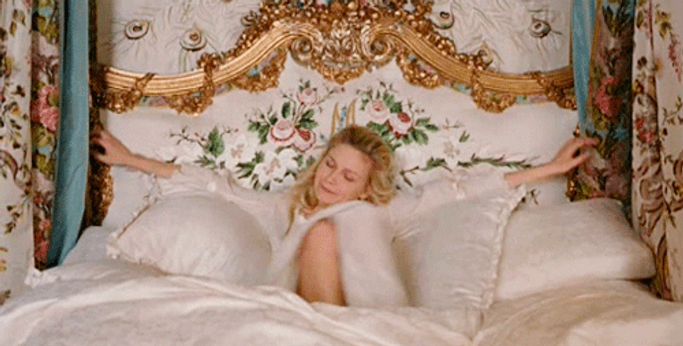 Kirsten Dunst Waking Up In Bed GIF