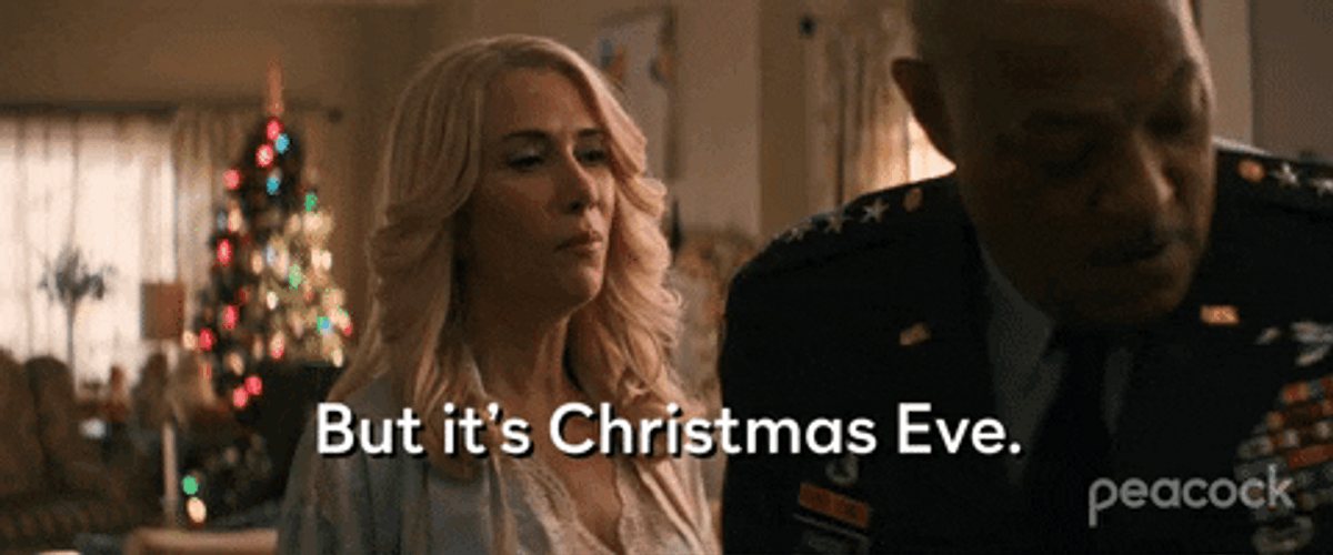 Kirsten Wiig But It's Christmas Eve GIF