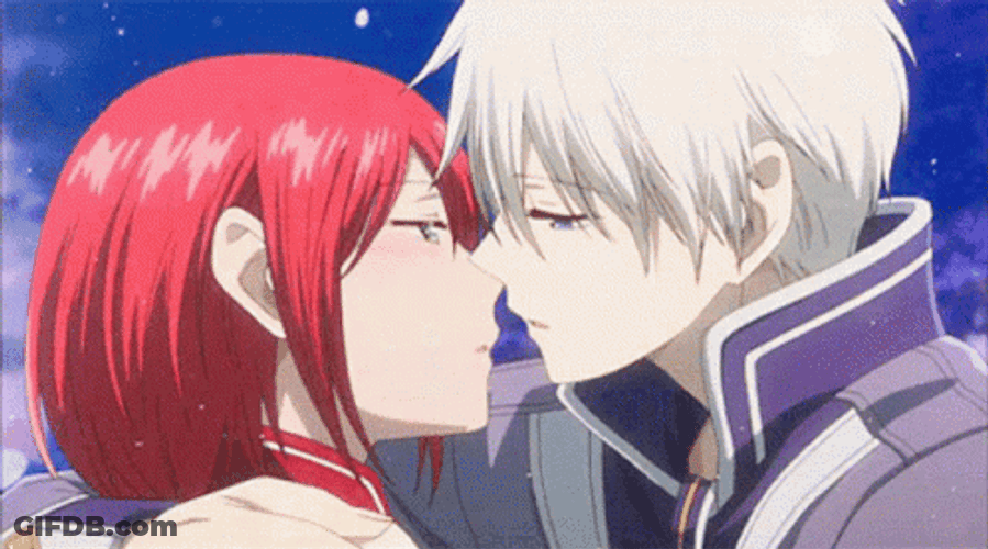 Kiss Goodnight Anime Snow White With The Red Hair GIF