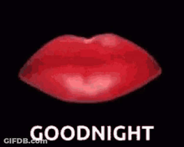 Kiss Goodnight Lips GIF