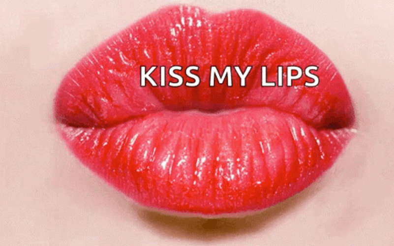 Kiss My Lips Loop GIF