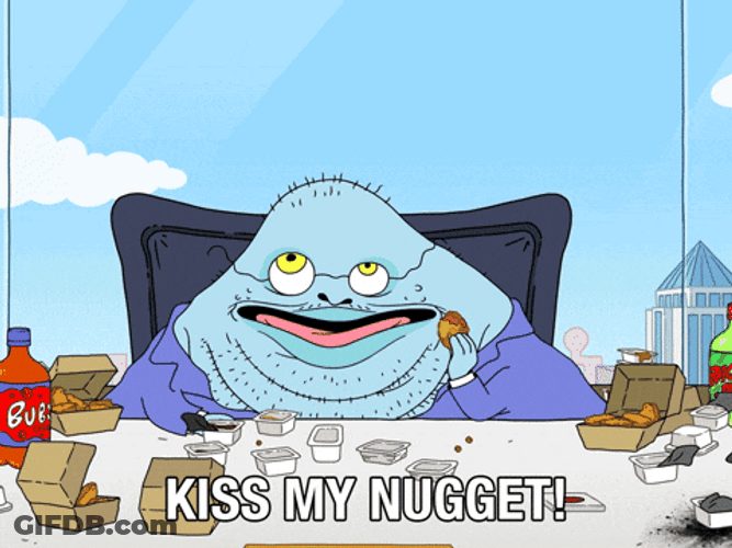 Kiss My Nugget Monster Meme GIF