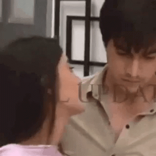 Kiss On Cheek Mohsin Khan GIF