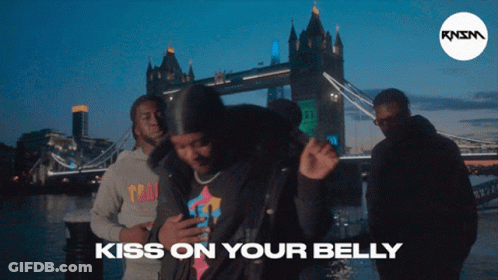 Kiss On Your Belly Poster GIF