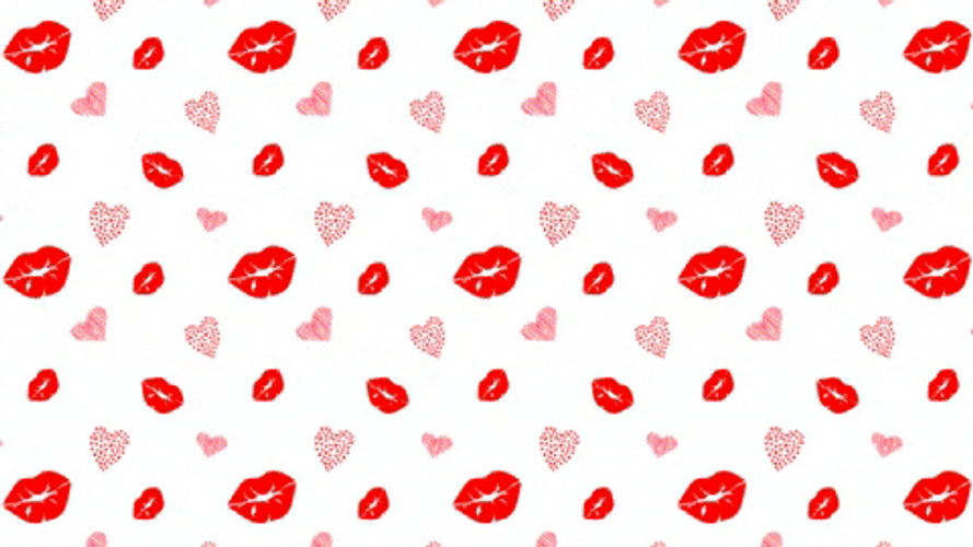 Kisses And Hearts Background GIF