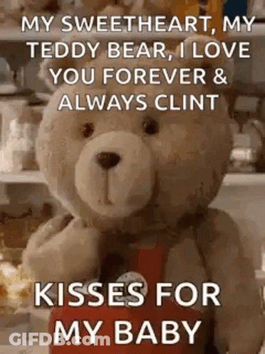 Kisses For My Baby Ted GIF