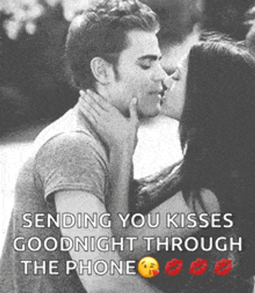 Kisses Through The Phone Kisses Goodnight GIF
