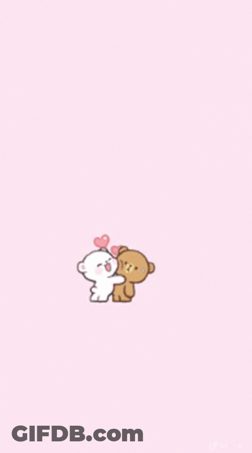 Kissing Bear Matching Couple Pfp GIF
