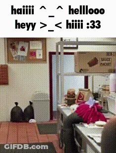 Kitchen Sign Saying Hellooo GIF