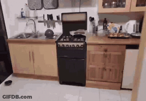 Kitchen With Stove Sink And Dishwasher GIF