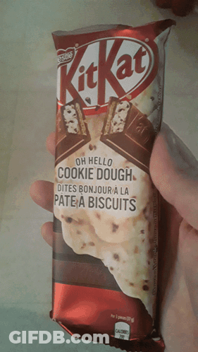 KitKat Bar Saying Oh Hello Cookie Dough GIF