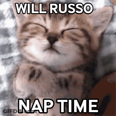 Kitten Saying Will Russo Nap Time GIF
