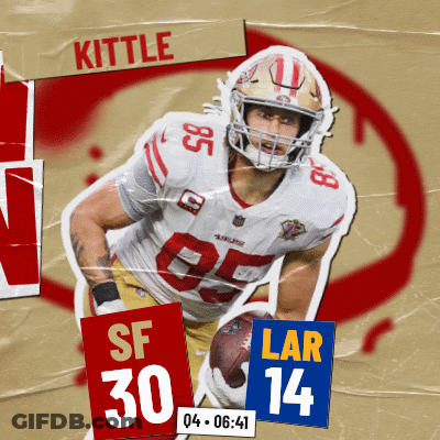 Kittle Holding Football GIF