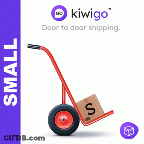 Kiwigo Advertisement Box On Dolly GIF