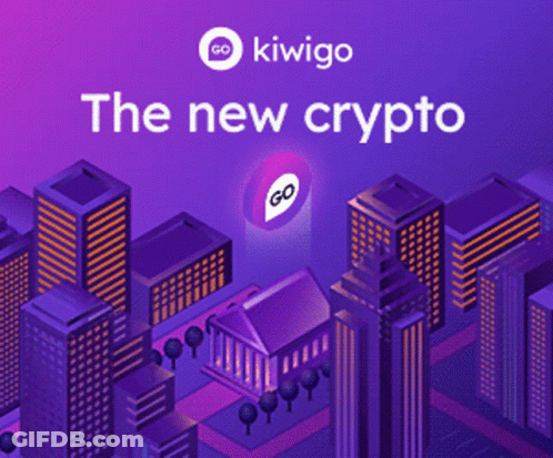 Kiwigo Advertisement City Buildings Trees GIF