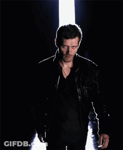 Klaus Mikaelson Dark Handsome Walk GIF