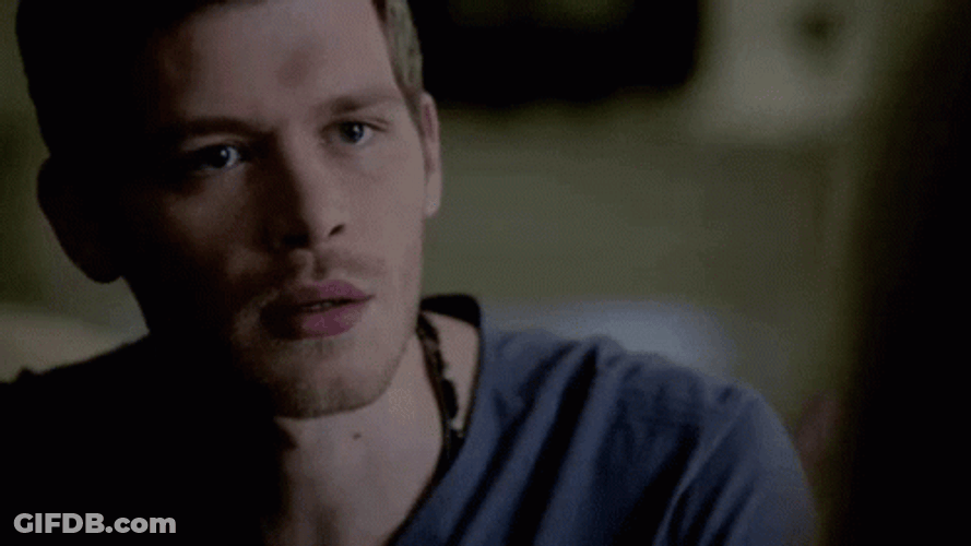 Klaus Mikaelson Depressed Look GIF