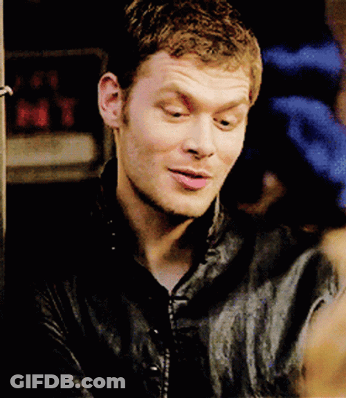 Klaus Mikaelson Flirting Look GIF