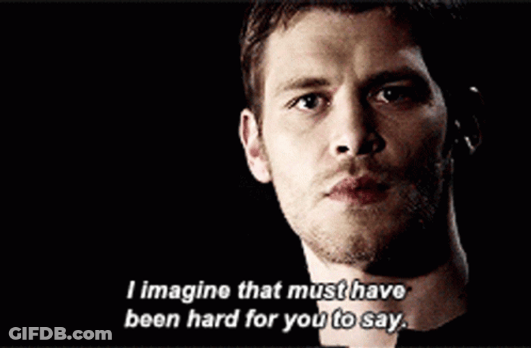 Klaus Mikaelson Hard To Say Sad Scene GIF