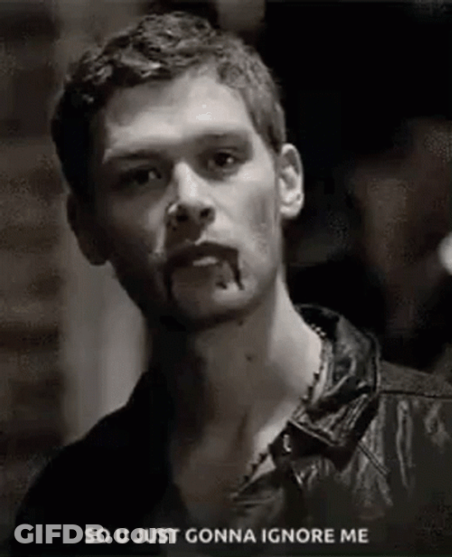 Klaus Mikaelson Ignore Me Mad Expression GIF