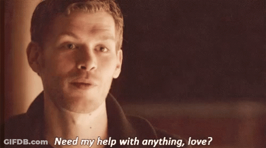 Klaus Mikaelson Need Help Love GIF