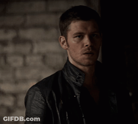 Klaus Mikaelson Sighing & Looking GIF