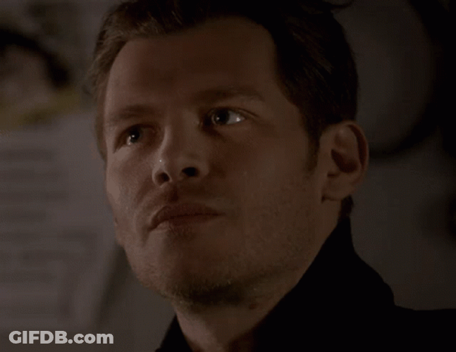 Klaus Mikaelson Slight Smirk GIF