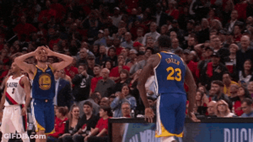 Klay Thompson Draymond Green High Five GIF