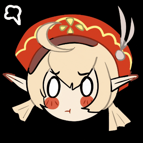 Klee Blushing Angry Head GIF
