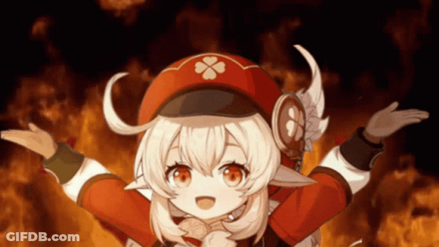 Klee Burning Flames GIF