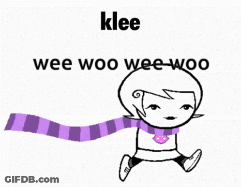 Klee Girl With Purple Scarf Wee Woo GIF
