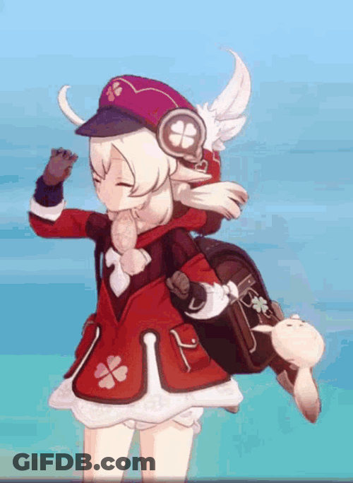 Klee Happy Jump Wave GIF