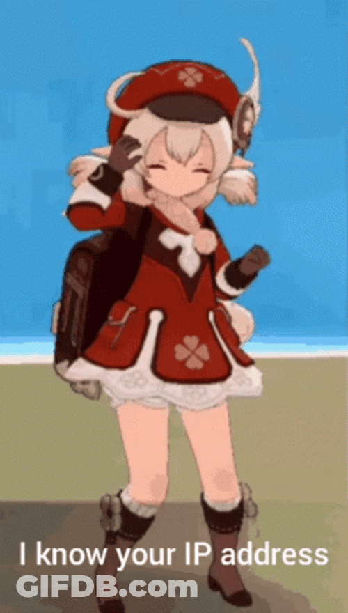Klee I Know Your IP Address GIF