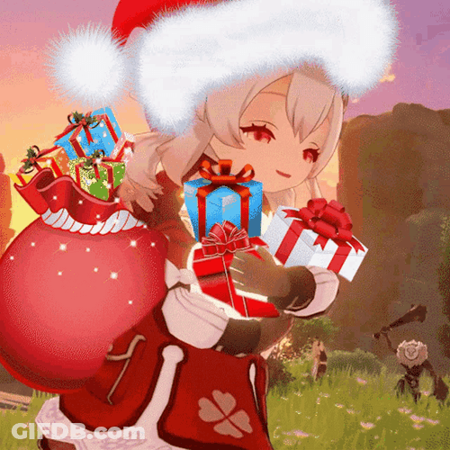Klee Merry Christmas Presents GIF