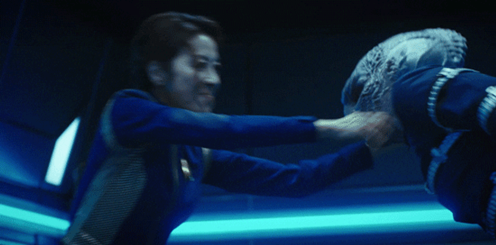 Klingon Intense Fight Star Trek GIF