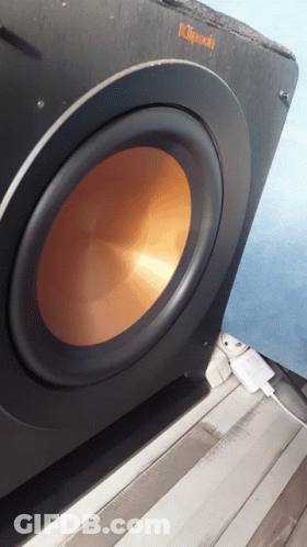 Klipsch Speaker With Charger Plugged In GIF