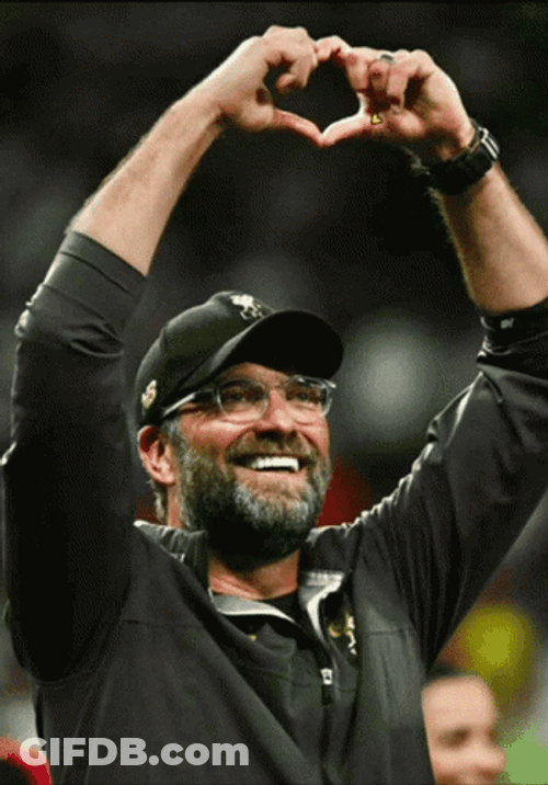 Klopp Doing Heart Sign GIF