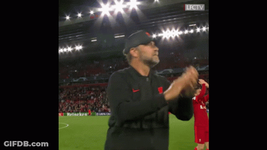 Klopp Punch The Air Celebration GIF