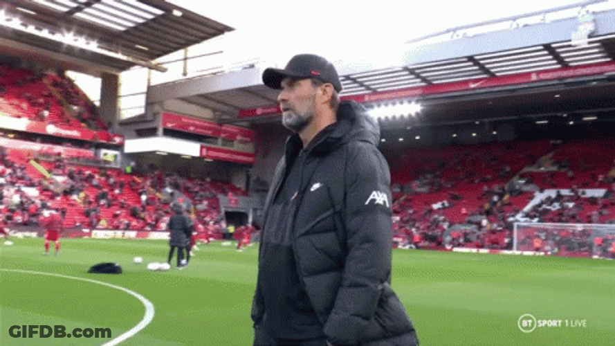 Klopp Stand In The Midst Of Crowd GIF