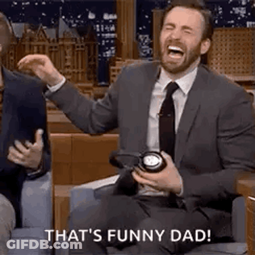 Knee Slap Laughing Chris Evans GIF