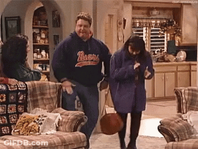 Knee Slap Roseanne GIF