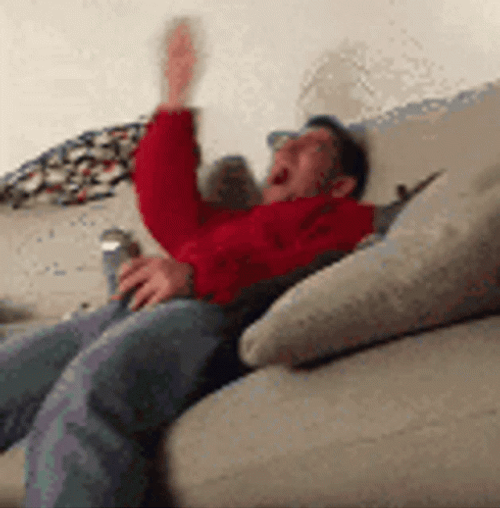 Knee Slapper Man Ahh Laugh GIF