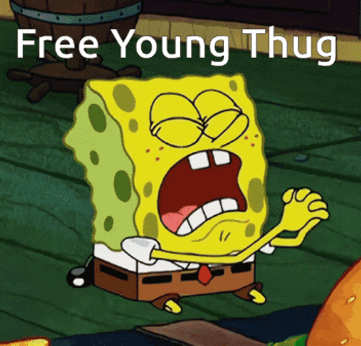 Kneeling SpongeBob Free Young Thug GIF